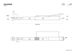 Tragarmset lang mit Quickarm II530