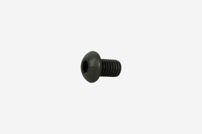 Anzeigebild Hauptbild schwarze Schraube. Durchmesser 13,5 mm und Länge 16,9 mm