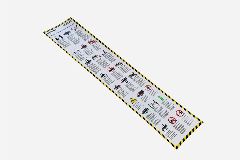 Warnsticker Ansicht 1