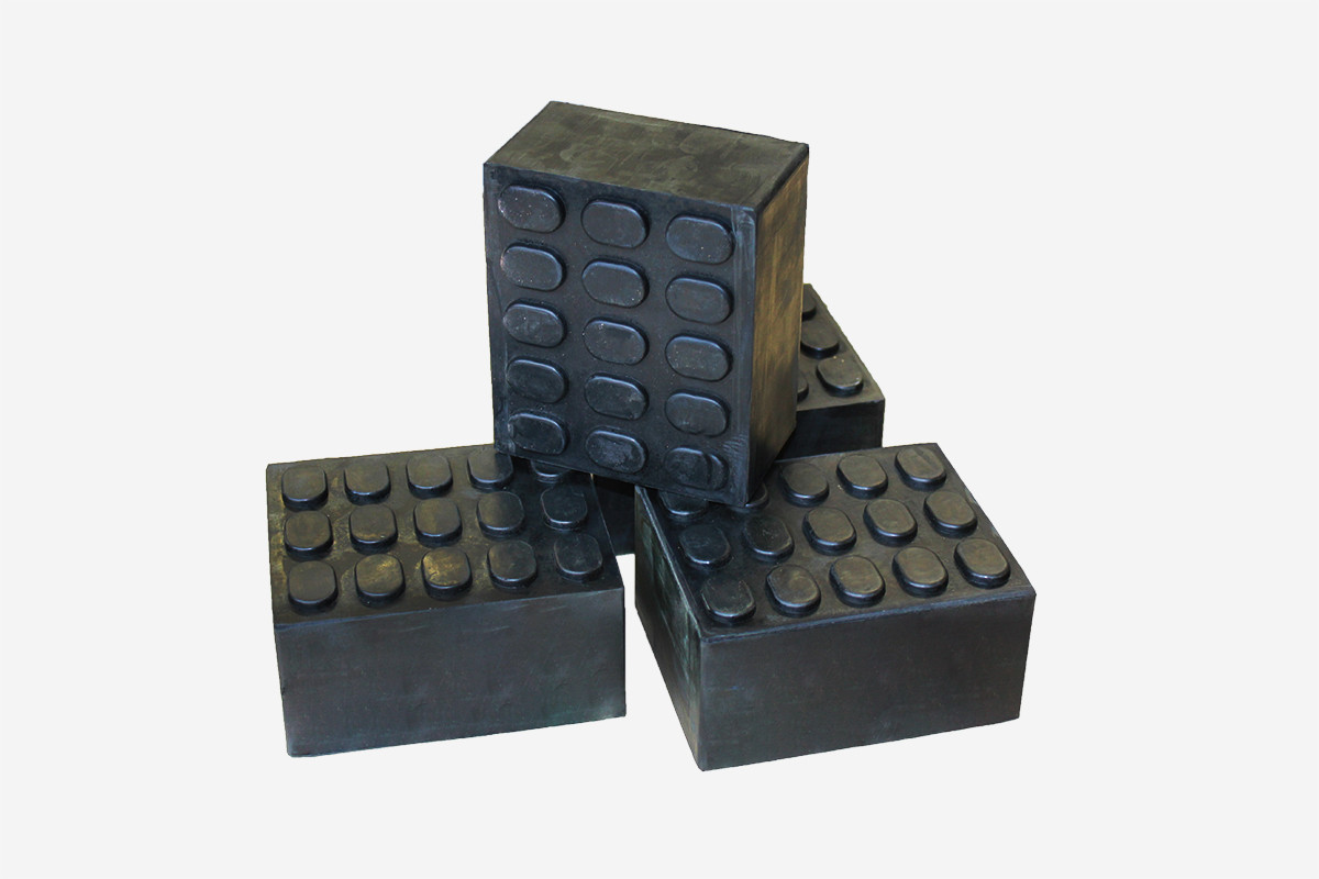 4x Gummiklötze X309 (100x120x50)
